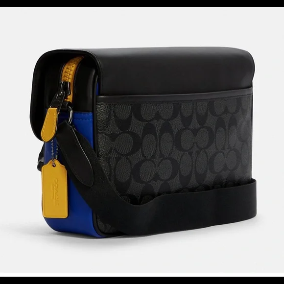 Coach Track Crossbody In Colorblock Signature Canvas - Picture 4 of 9